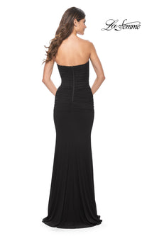 La Femme Strapless Long Sweetheart Prom Gown 31899