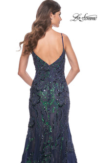 Le Femme Sequin-Lace Long Mermaid Prom Dress 32049