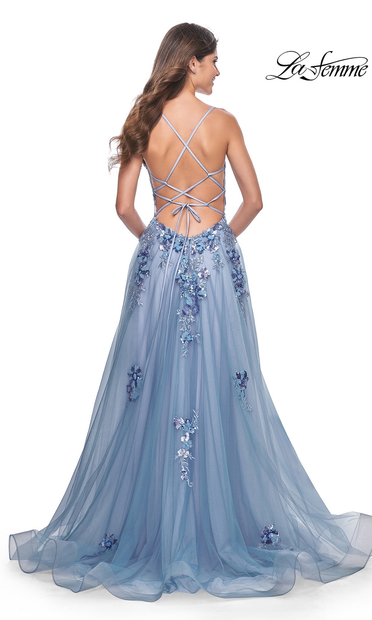 Slate Blue Prom Dresses