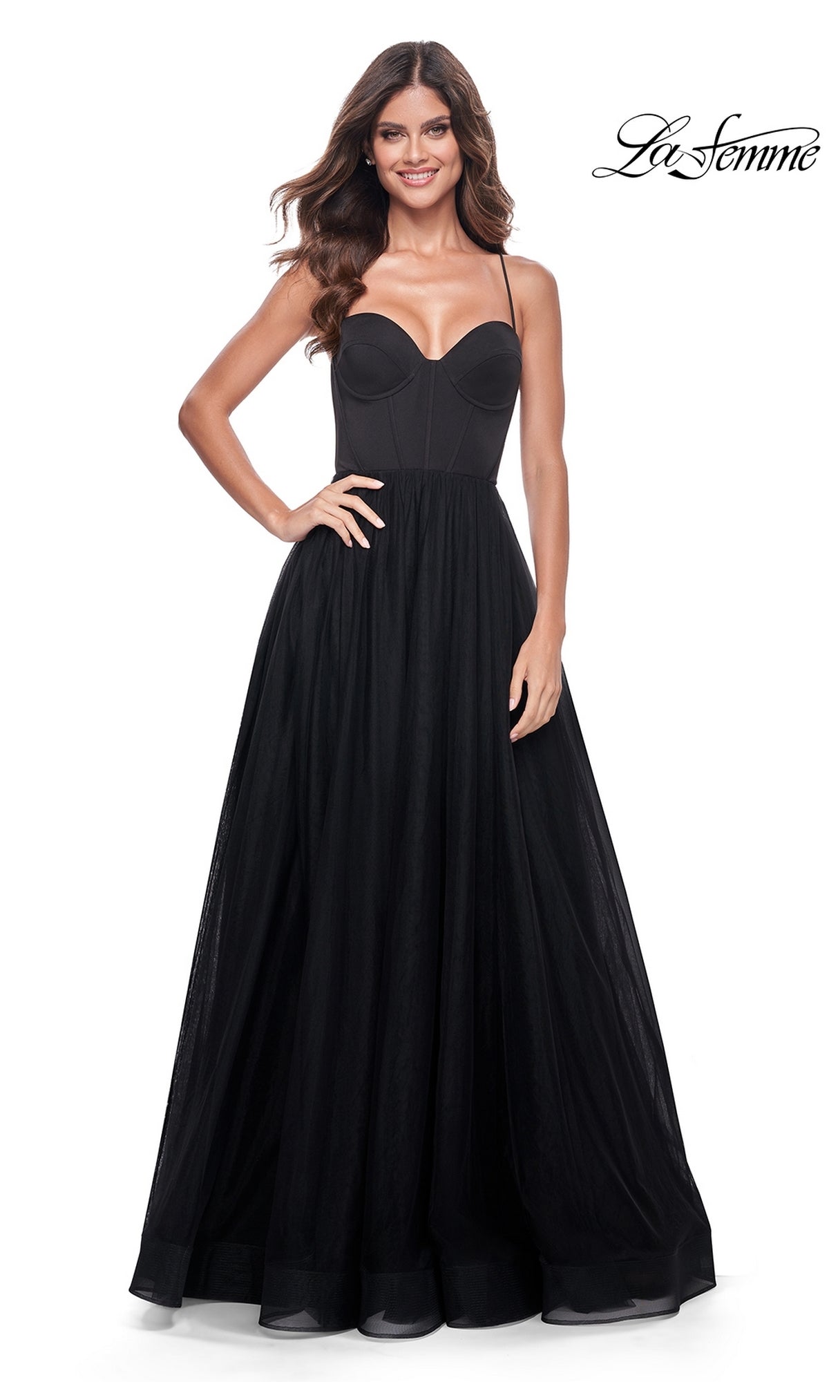 La Femme Long Sweetheart Prom Ball Gown 32065