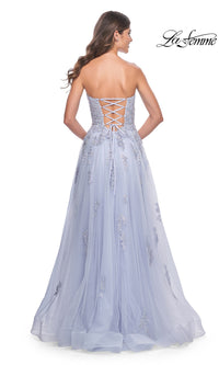 La Femme Backless Strapless Long Prom Dress 32084