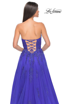 La Femme Backless Strapless Long Prom Dress 32084