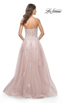 La Femme Strapless Long A-Line Prom Dress 32111