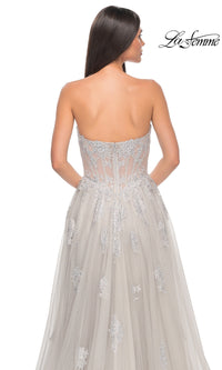 La Femme Strapless Long A-Line Prom Dress 32111