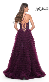 La Femme Long Ruffled Prom Ball Gown 32128