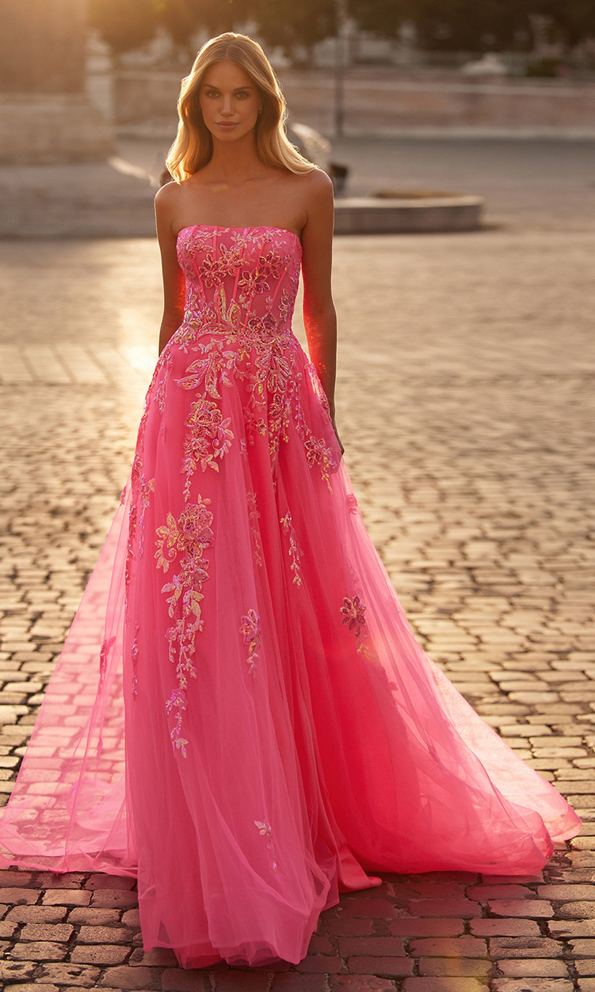 Neon Ball Gown Prom Dresses