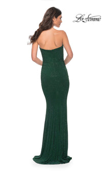 La Femme Strapless Long Tube Prom Dress 32141