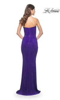 La Femme Strapless Long Tube Prom Dress 32141