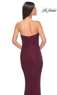 La Femme Strapless Long Tube Prom Dress 32141