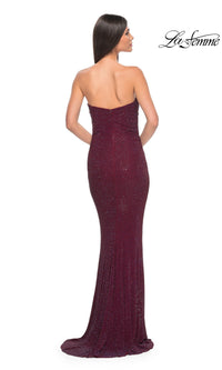 La Femme Strapless Long Tube Prom Dress 32141