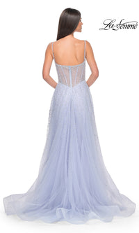 La Femme Beaded Long A-Line Prom Dress 32146