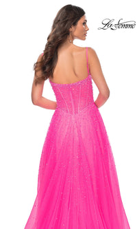 La Femme Beaded Long A-Line Prom Dress 32146