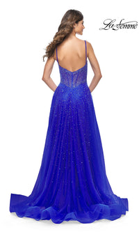 La Femme Beaded Long A-Line Prom Dress 32146