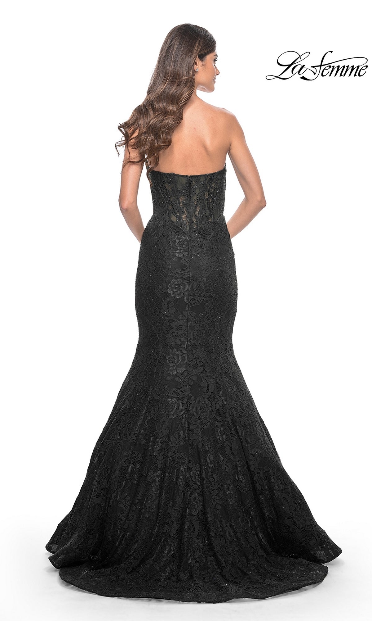 La Femme Dress Black Mermaid