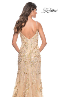 Le Femme Long Sequin-Lace Prom Dress 32333