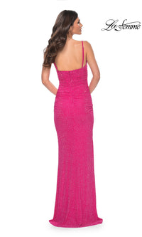 La Femme Bright Long Beaded Prom Dress 32338