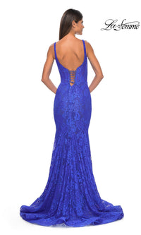 Long Lace Mermaid Prom Dress: La Femme 32420