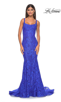 Long Lace Mermaid Prom Dress: La Femme 32420