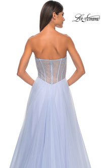 Strapless Long A-Line Prom Dress: La Femme 32445