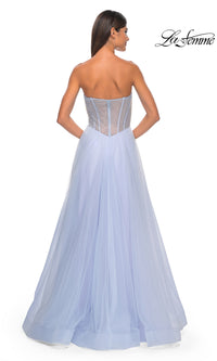 Strapless Long A-Line Prom Dress: La Femme 32445