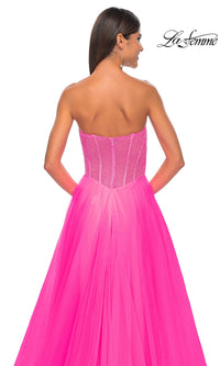 Strapless Long A-Line Prom Dress: La Femme 32445