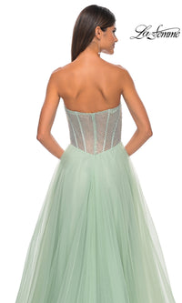 Strapless Long A-Line Prom Dress: La Femme 32445