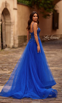 Long Prom Ball Gown with Pockets: La Femme 32646