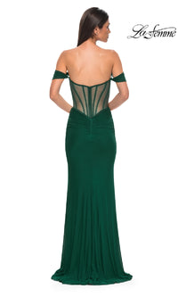 Off-the-Shoulder Corset Prom Gown: La Femme 32684