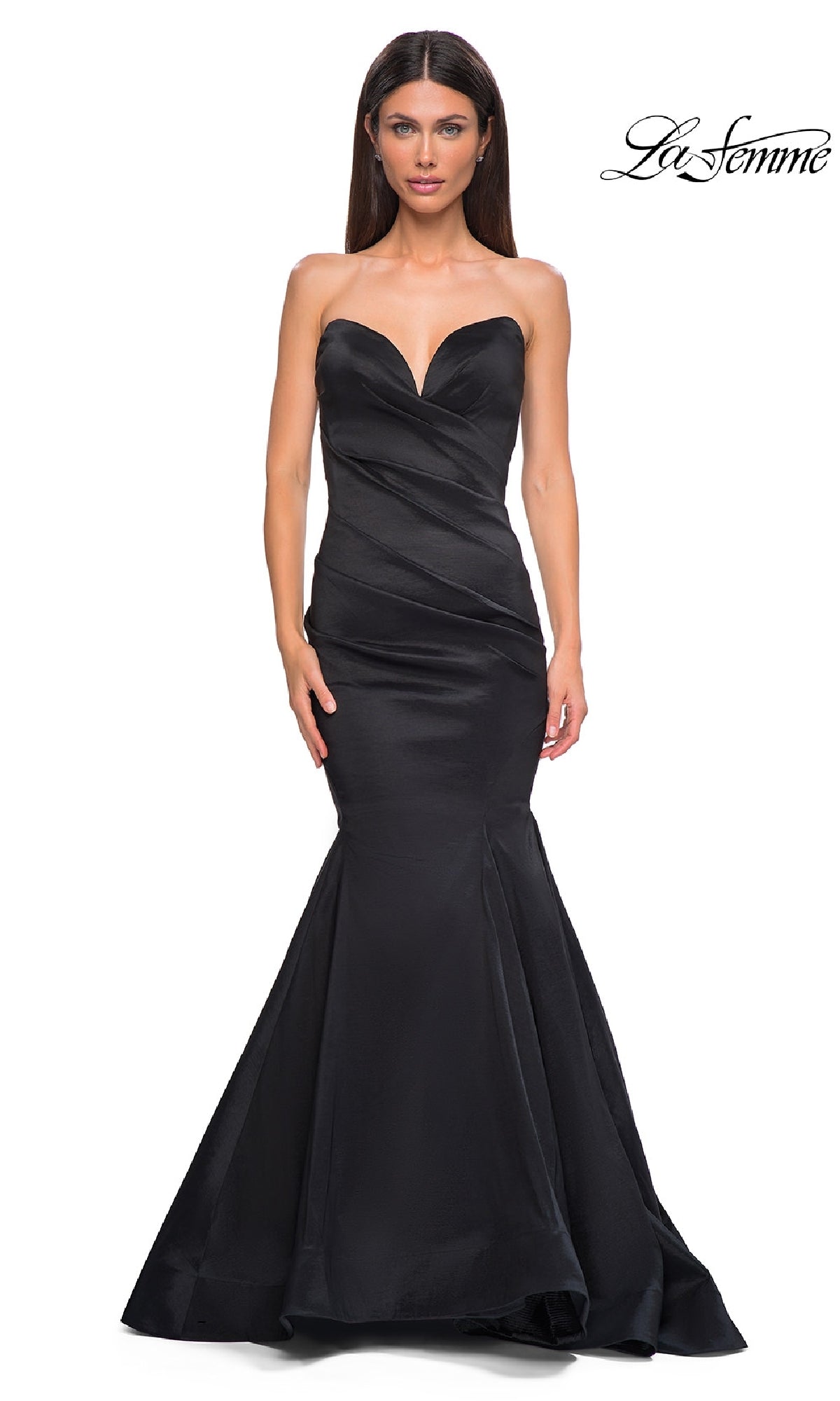 Strapless Long Mermaid Prom Dress: La Femme 32791