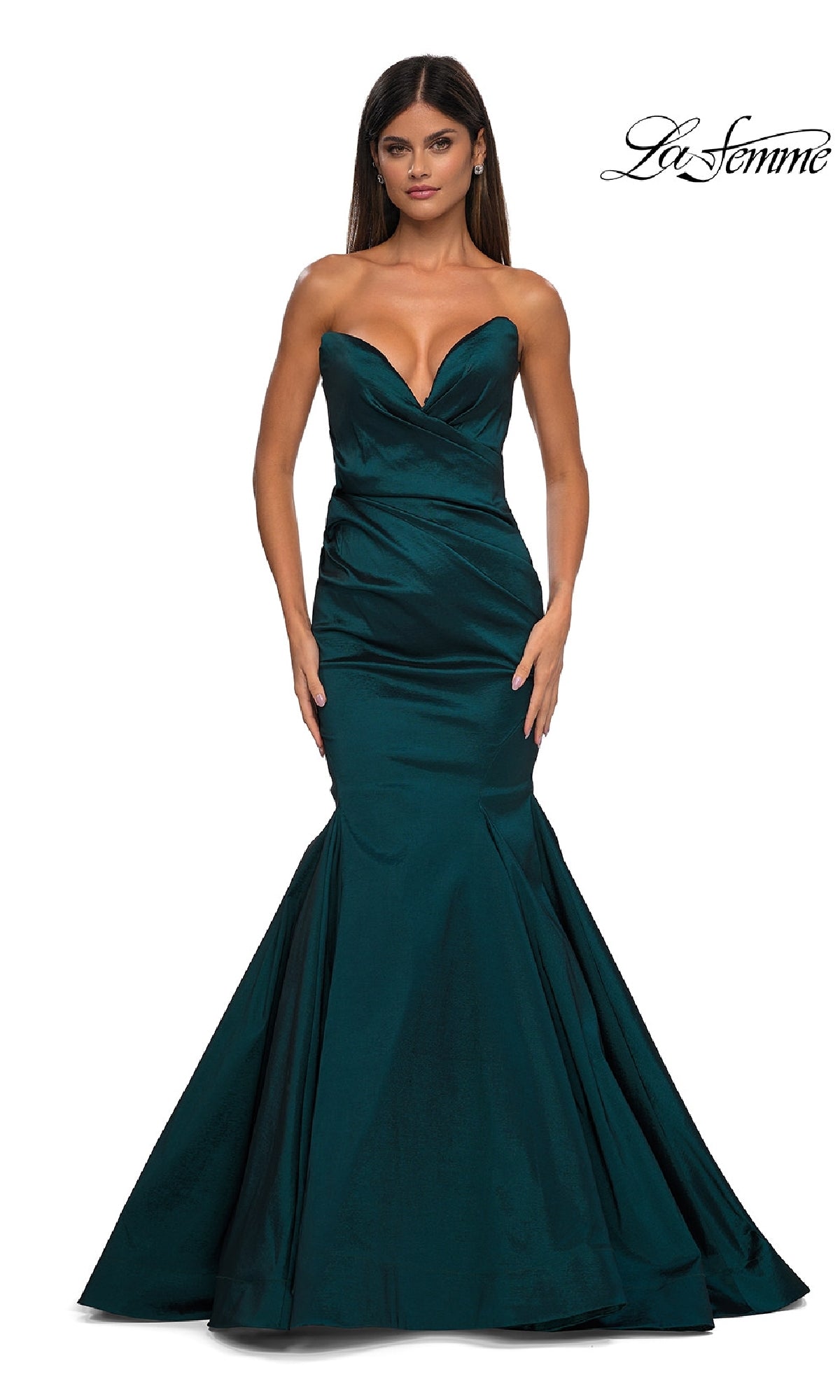 Strapless Long Mermaid Prom Dress: La Femme 32791