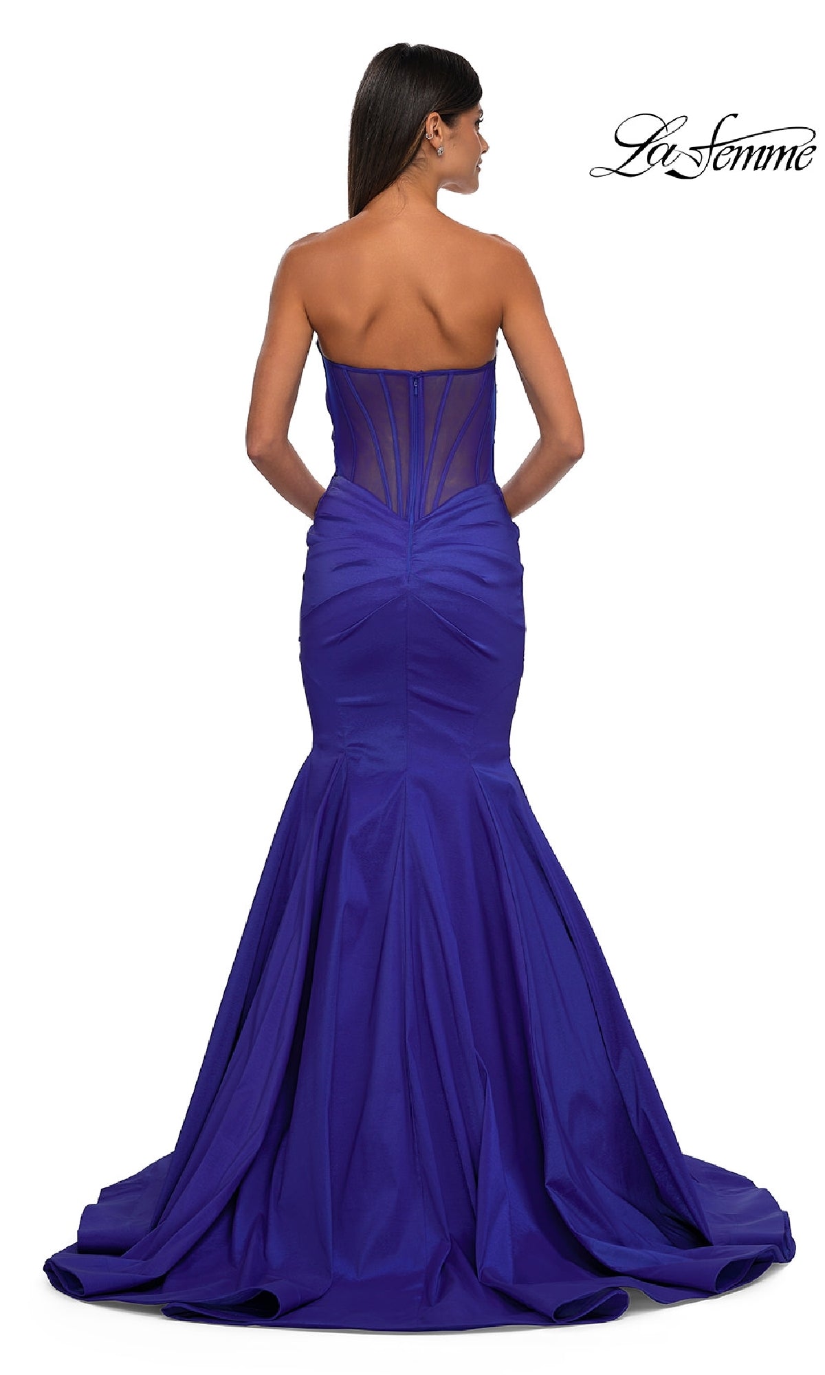 Strapless Long Mermaid Prom Dress: La Femme 32791