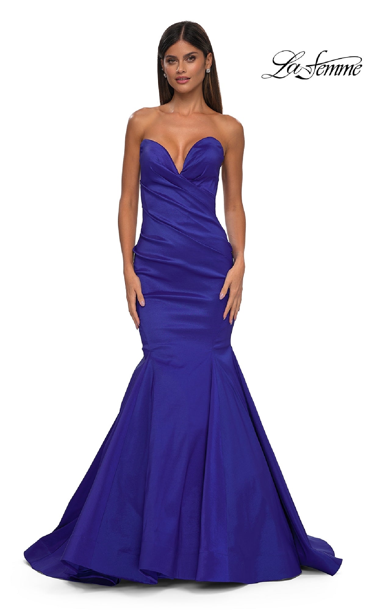 Strapless Long Mermaid Prom Dress: La Femme 32791