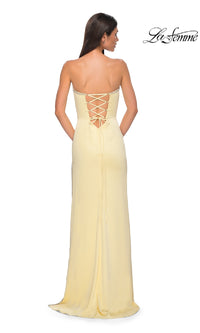 Classic Strapless Long Prom Dress: La Femme 32799