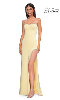 Classic Strapless Long Prom Dress: La Femme 32799