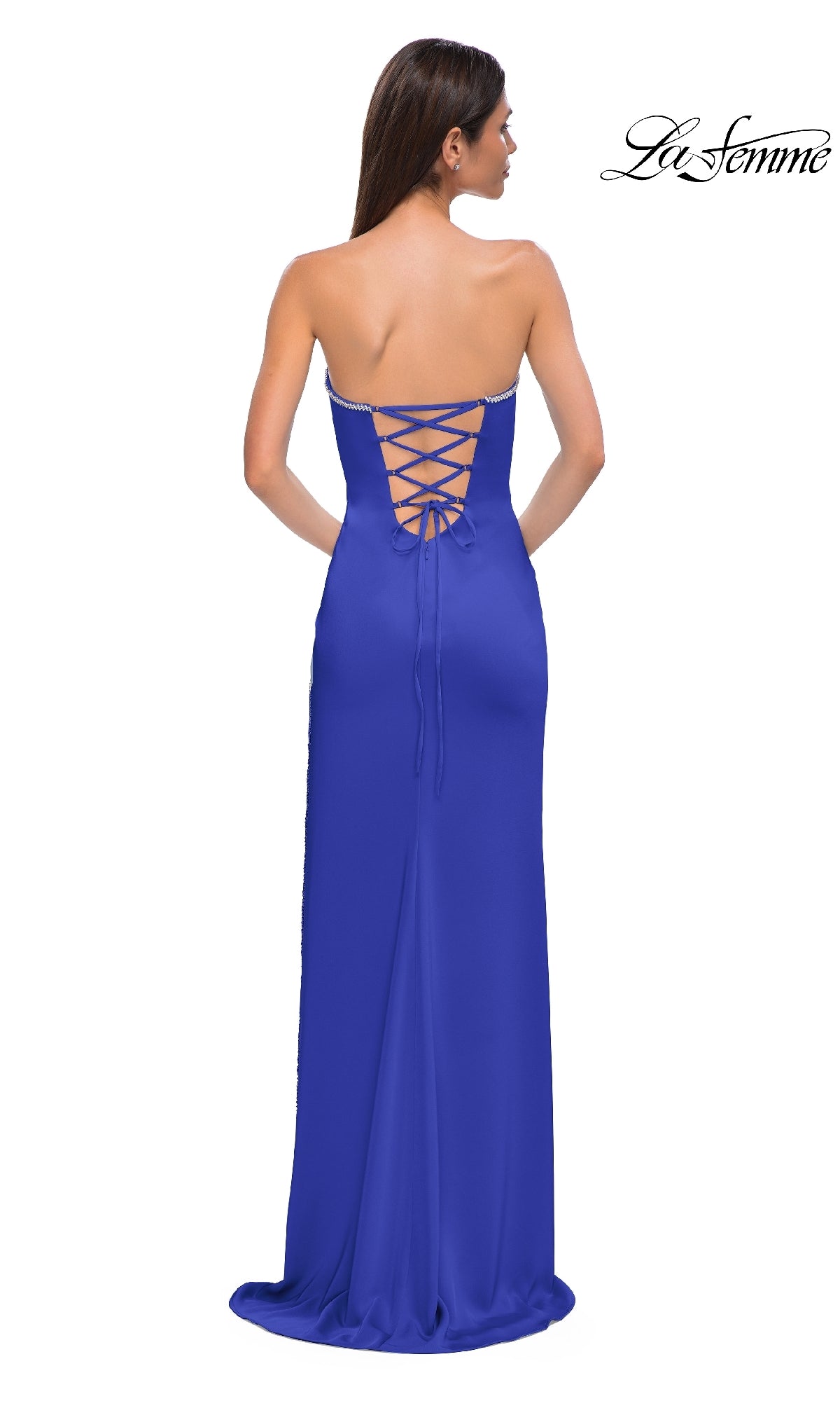 Classic Strapless Long Prom Dress: La Femme 32799