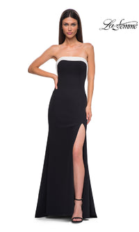 Long Black Prom Dress: La Femme 32808