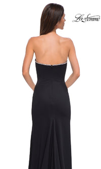 Strapless Long Jersey Prom Dress: La Femme 32854