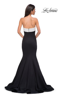 Classic Black Mermaid Prom Dress: La Femme 32914