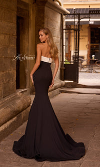 Classic Black Mermaid Prom Dress: La Femme 32914