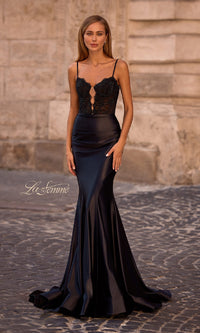 Black Mermaid Prom Dress: La Femme 32916