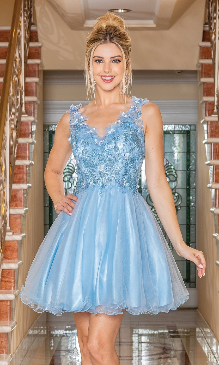 Teal short outlet prom dress