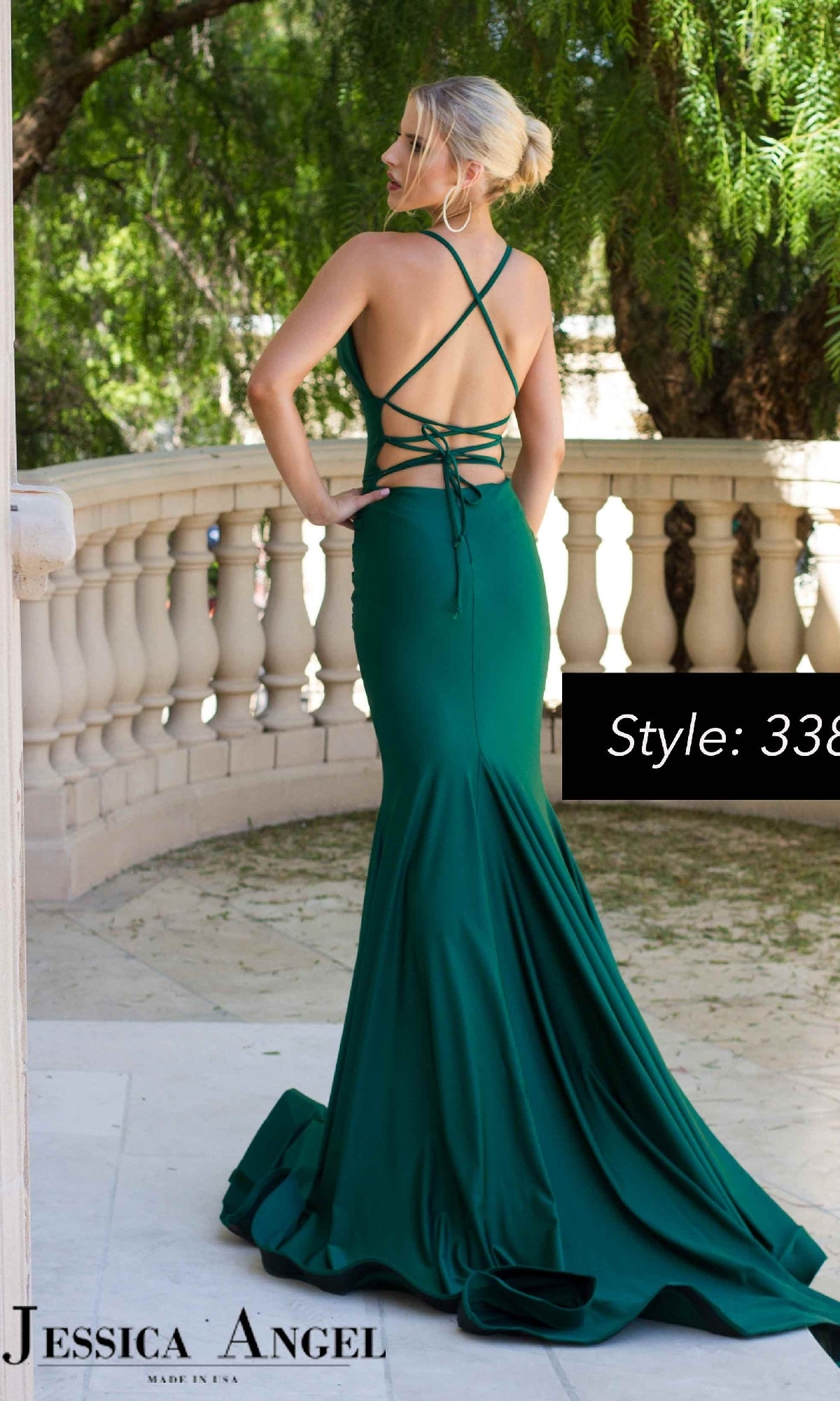 Strappy Long Mermaid Prom Dress: Jessica Angel 338