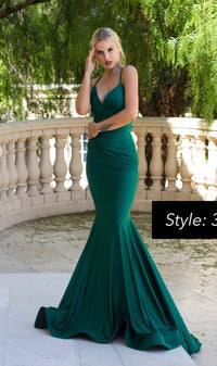 Strappy Long Mermaid Prom Dress: Jessica Angel 338