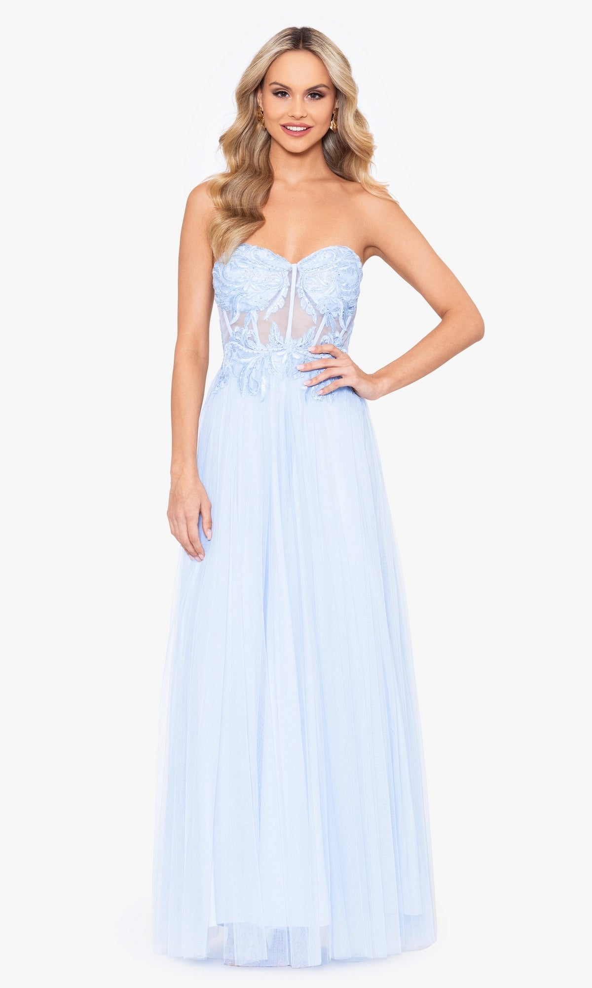 Ice Blue Formal Dress