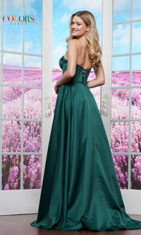 Strapless Corset Prom Dress: Colors Dress 3434