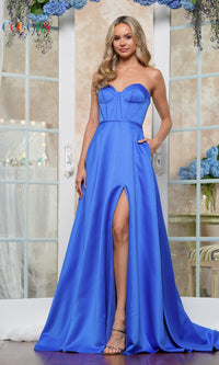 Strapless Corset Prom Dress: Colors Dress 3434