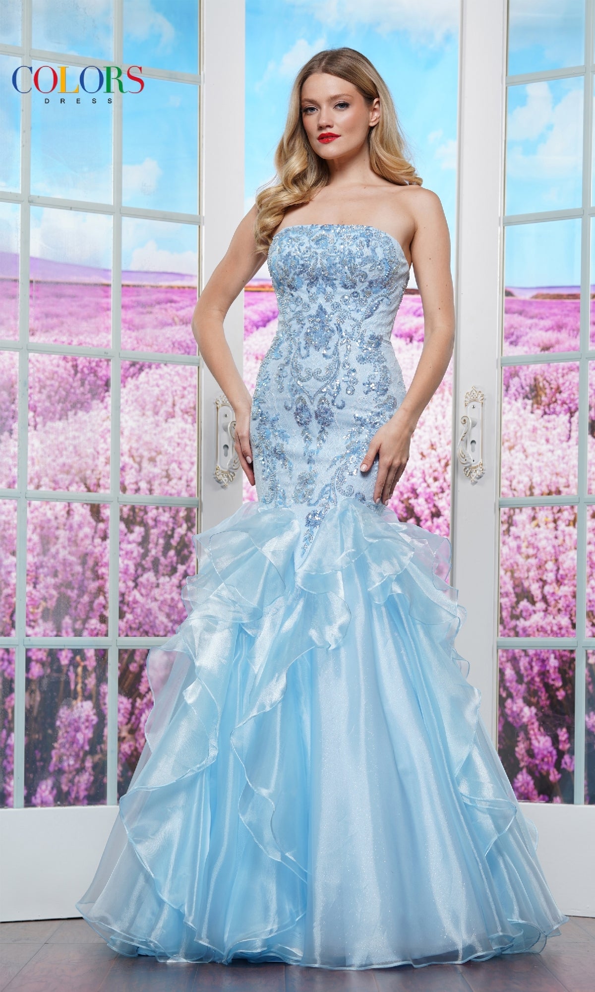 Lace Mermaid Prom Dress: Colors Dress 3466