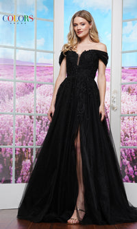 Off-Shoulder Prom Ball Gown: Colors Dress 3474