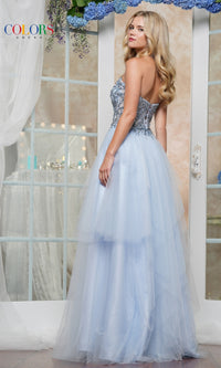 Strapless Pastel Prom Ball Gown: Colors Dress 3475