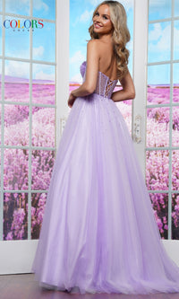 Sheer Corset Prom Ball Gown: Colors Dress 3480